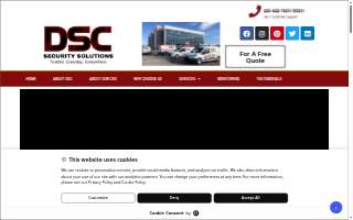 DSC Security Solutions website