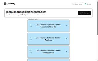 Joe Hudson's Collision Center of Prairieville website