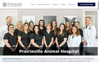 Prairieville Animal Hospital website