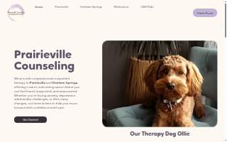 Prairieville Counseling website