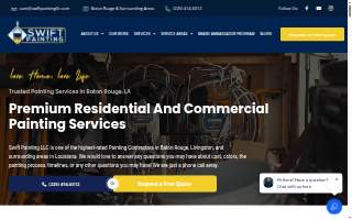 Swift Painting LLC of Prairieville website
