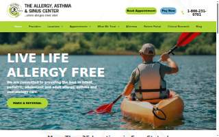 The Allergy, Asthma & Sinus Center website