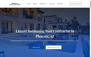 Azure Pools & Spas website