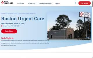 Coastal Urgent Care of Ruston website