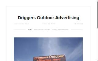 Driggers Outdoor Advertising website