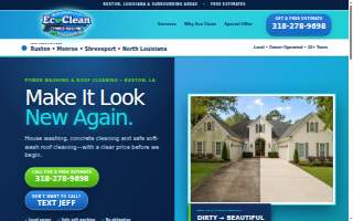 Eco Clean Pressure Washing website