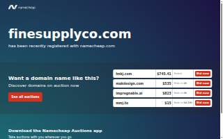 Fine Line Supply Co. website