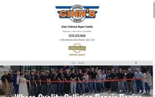 Ginn's Autobody website