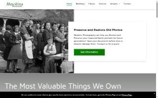 Hawkins Photography website