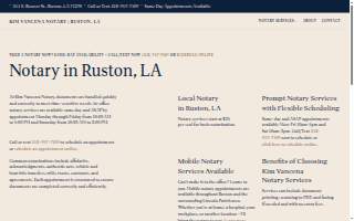 Kim Vancena Notary website
