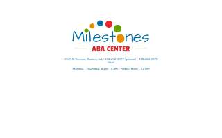 Milestones ABA Center website
