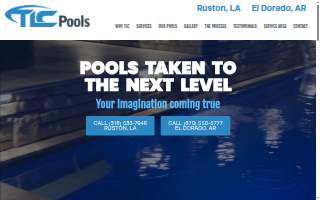 TLC Pools website