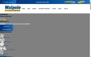 Walpole Tire & Service website