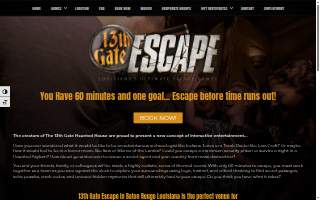 13th Gate Escape, Louisiana's Ultimate Escape Games of Shenandoah website