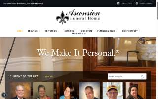 Ascension Funeral Home of Shenandoah website