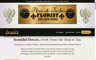 Fleur-de-Farber Florist website