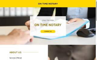 On Time Notary (Auto Title/Public Tag Agent) website