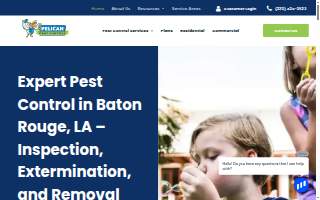 Pelican Pest Control of Shenandoah website