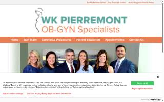 Pierremont OB-GYN Specialists website