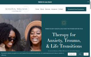 Seasonal Wellness Counseling website