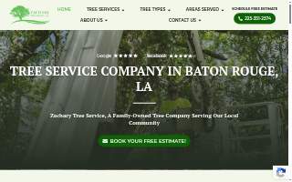 Zachary Tree Service website