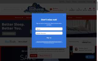 Bedroom Sleep Shops website