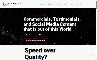 Fairfield Studios website