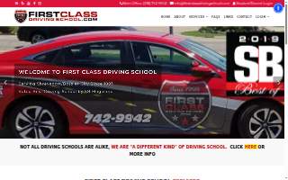 First Class Driving School, Inc website
