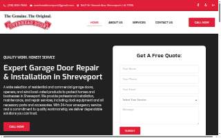 Overhead Door Company of Shreveport website
