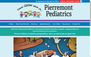 Pierremont Pediatrics website