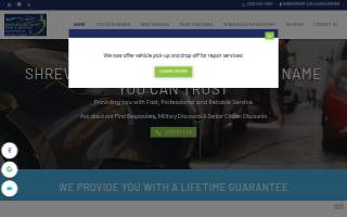 Shreveport Collision Center website