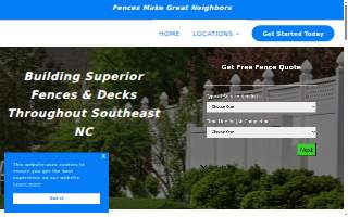 Superior Fence & Decks website