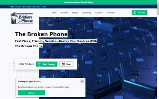 The Broken Phone website
