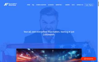 America First Advertising website