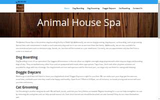 Animal House Spa website