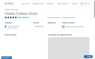 Classic Collision of Slidell website