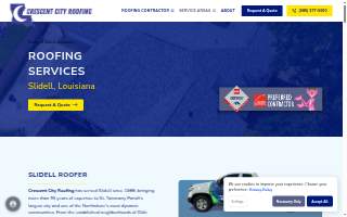 Crescent City Roofing website