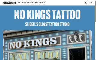 No Kings Tattoo website