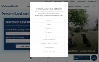 Ochsner Children's Health Center - Pediatric Specialties Slidell website