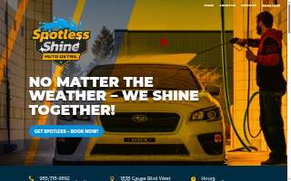 Spotless Shine Auto Detail website