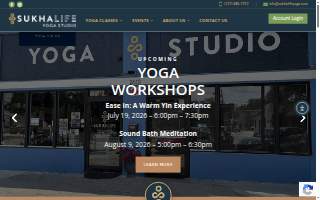 Sukha Yoga and Reiki website