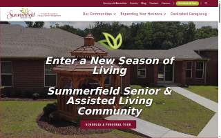 Summerfield Senior Living website