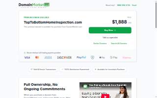 Top to Bottom Home Inspection website