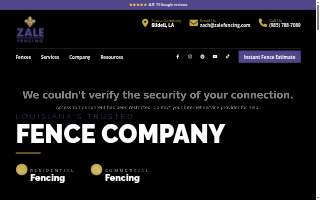 Zale Fencing of Slidell website