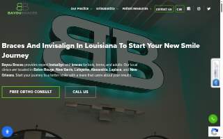 Bayou Braces - Orthodontist Harvey website