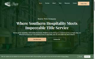 Desire Title Company website