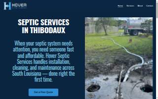 Hover Septic Services, LLC website