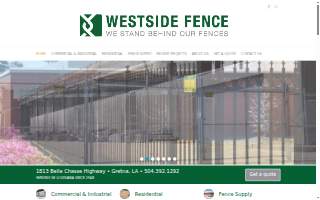 Westside Fence Co., Inc. of Terrytown website
