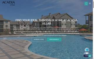 Acadia Villas website