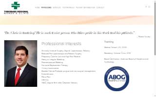 Christopher Rodrigue M.D. website